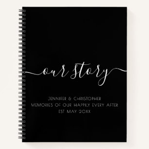 Black Our Story Erinnerungen Paare Keepake Journal Notizbuch