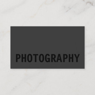 Black Out Fotograf Geschäftskarte Visitenkarte