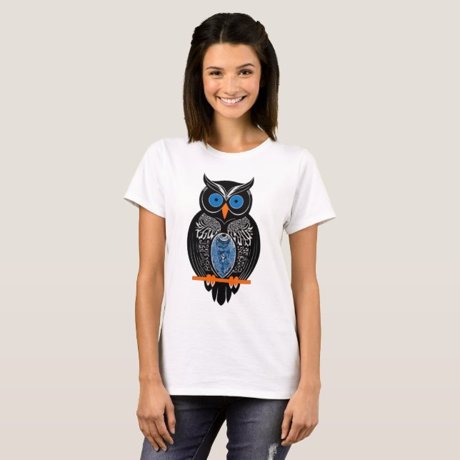 Black Owl T - Shirt (Vorne ganz)