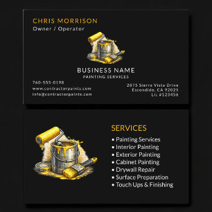 Black Painter Services Professional Visitenkarte