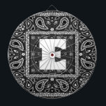 Black Paisley Bandana Birthday Hip Hop Rap Scarf Dartscheibe<br><div class="desc">Black Paisley Bandana Birthday Hip Hop Rap Scarf</div>