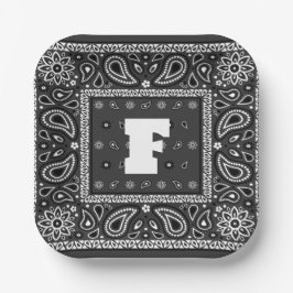 Black Paisley Bandana Birthday Hip Hop Rap Scarf Pappteller