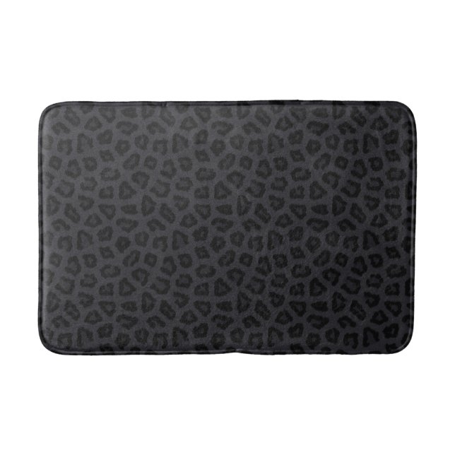 Black Panther Animal Print Badematte (Vorderseite)