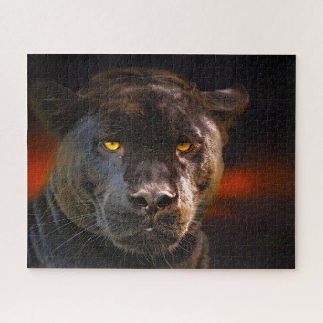 Black Panther Big Cats. Puzzle (Horizontal)