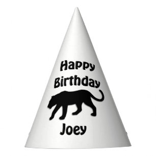 Black Panther Birthday Party Hat Partyhütchen