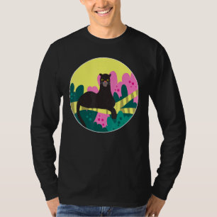 Black Panther Cats Tiere Motif Big Cats Zoo Anim T-Shirt