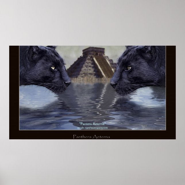 BLACK PANTHER & CHICHEN ITZA Art Poster (Vorne)