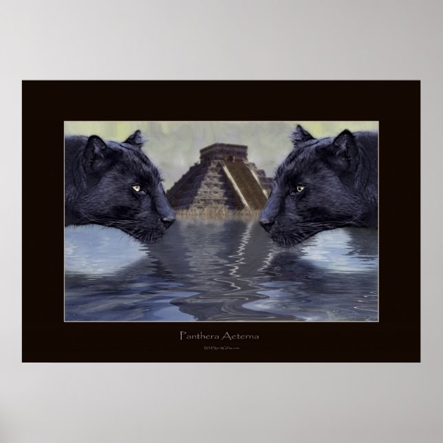 BLACK PANTHER & CHICHEN ITZA Art Poster (Vorne)