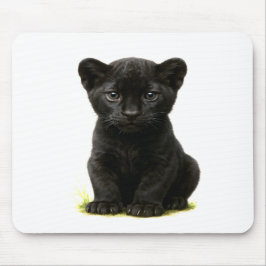 Black Panther Cube mit Big Eyes Mousepad