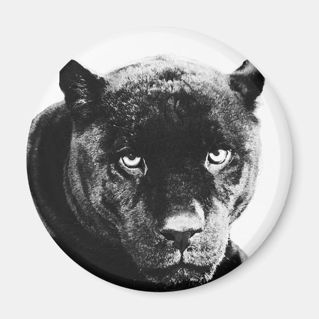 Black Panther Jaguar Magnet (Vorne)