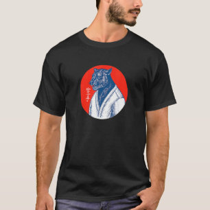Black Panther Karate Japanische Kunstästhetik Graf T-Shirt