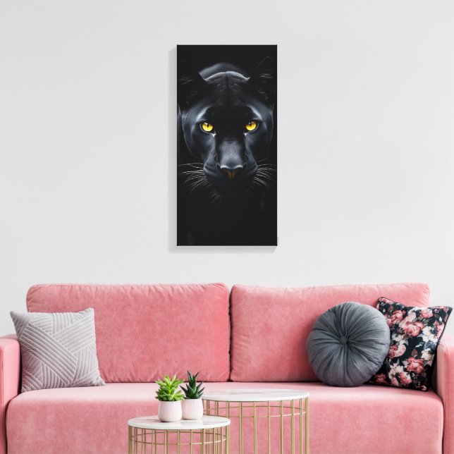 Black Panther Leinwanddruck (Insitu (Wohnzimmer))