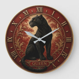 Black Panther Queen Große Wanduhr