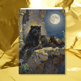 Black Panther Themed Happy Birthday Karte