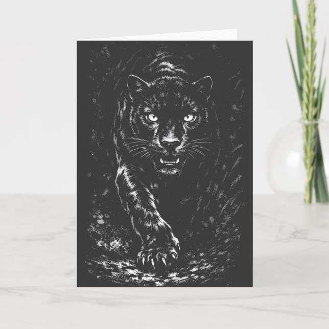 Black Panther — von BurnsInHell Karte (Vorderseite)