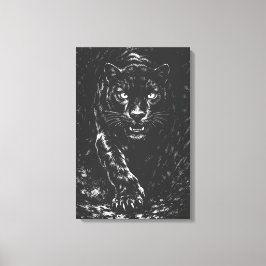 Black Panther — von BurnsInHell Leinwanddruck