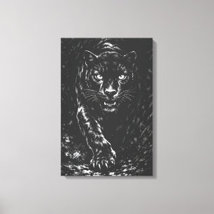 Black Panther — von BurnsInHell Leinwanddruck