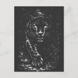 Black Panther — von BurnsInHell Postkarte