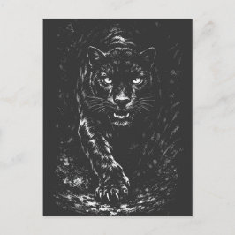 Black Panther — von BurnsInHell Postkarte