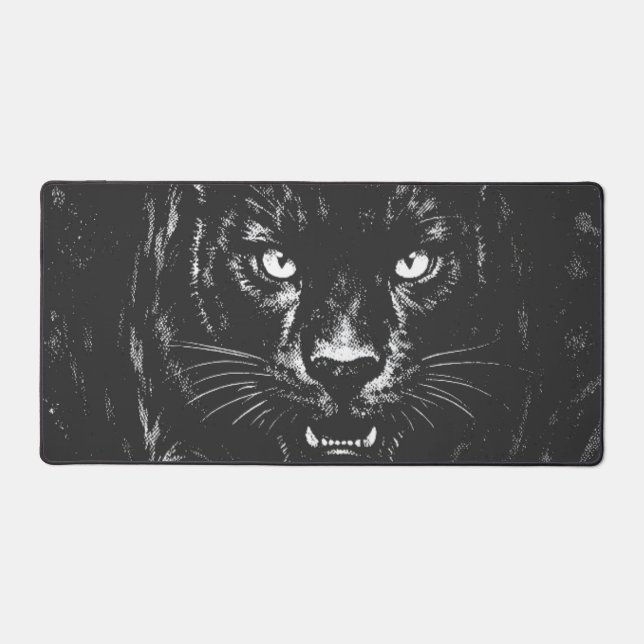 Black Panther — von BurnsInHell Schreibtischunterlage (Vorderseite)