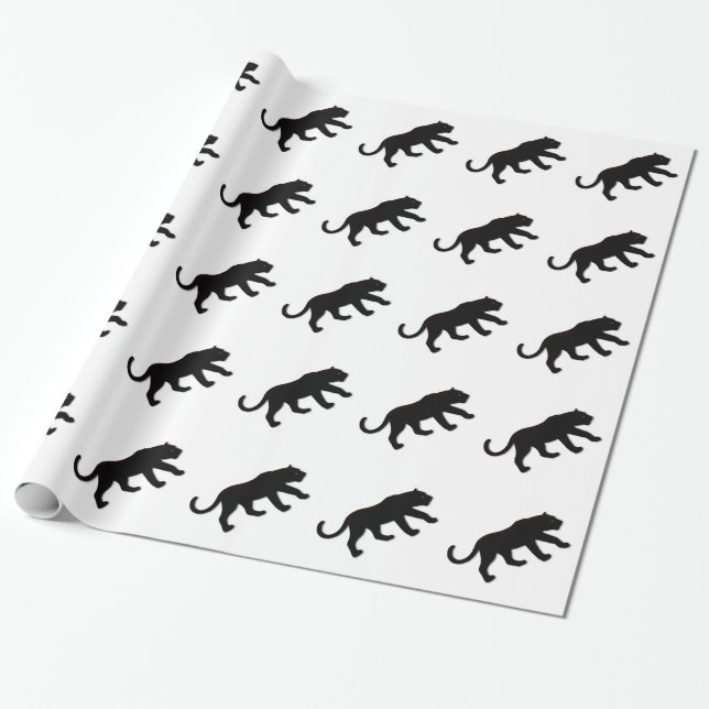 Black Panther White Geschenkpapier (Ungerollt)