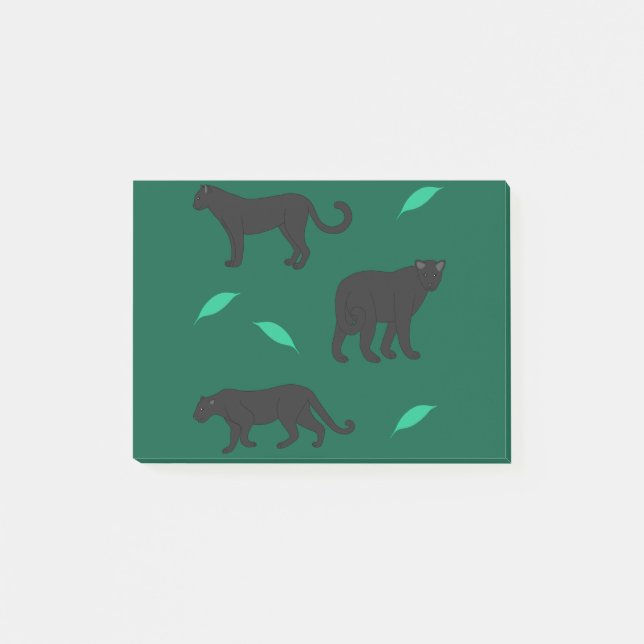 Black Panthers Post-it Klebezettel (Vorderseite)