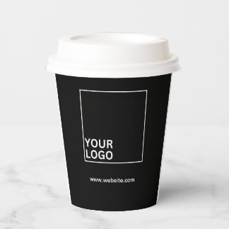 Black Paper Coffee Cup Pappbecher