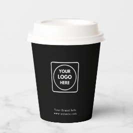Black Paper Cups | Modernes, benutzerdefiniertes F Pappbecher