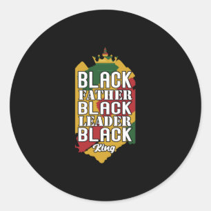 Black Pater Black Leader Black King (3) Runder Aufkleber