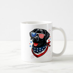 Black Patriotic American Labrador Retriever 4. Kaffeetasse