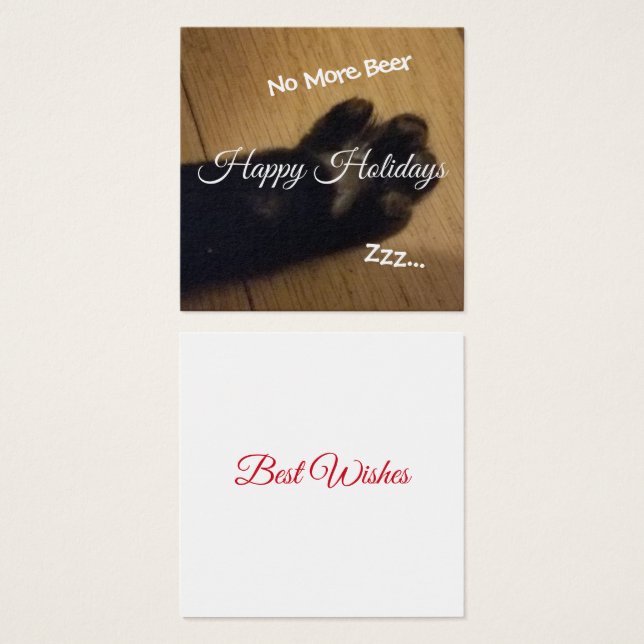 Black Paw Holiday Greetings (Vorne & Hinten)