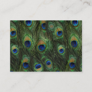 Black Peacock Business Cards Visitenkarte