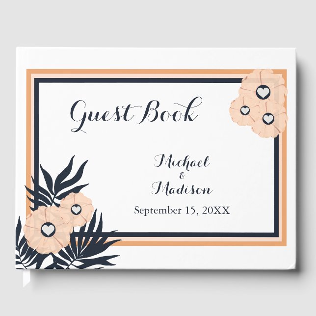 Black Pearl Watusi Tacao Wedding Guest Book Gästebuch (Vorderseite)