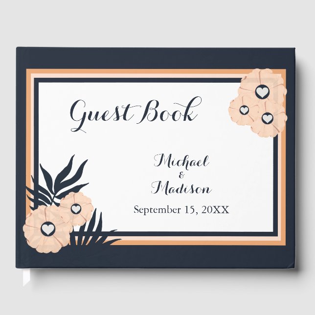 Black Pearl Watusi Tacao Wedding Guest Book Gästebuch (Vorderseite)