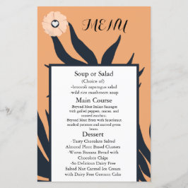Black Pearl Watusi Tacao Wedding Menu