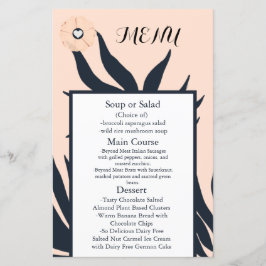 Black Pearl Watusi Tacao Wedding Menu