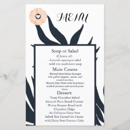 Black Pearl Watusi Tacao Wedding Menu