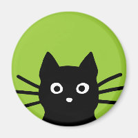 Black Peeking Cat