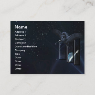 Black Pegasus Business Card Visitenkarte