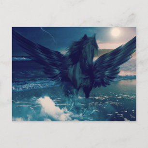 Black Pegasus Postkarte