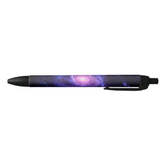Black pen with galaxy print. kugelschreiber