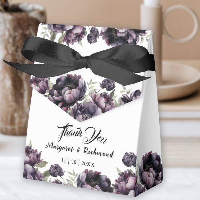 Black Peonies Vintag Gothic Wedding Geschenkschachtel (Von Creator hochgeladen)