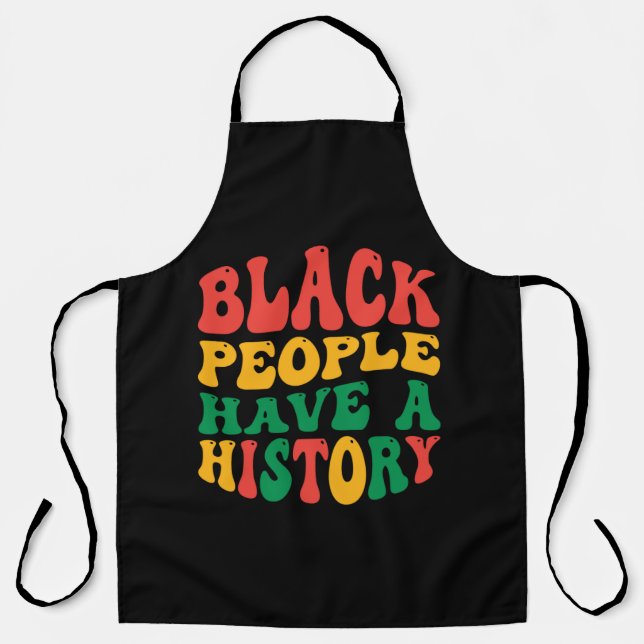 black_people_have_a_history_01 schürze (Vorderseite)