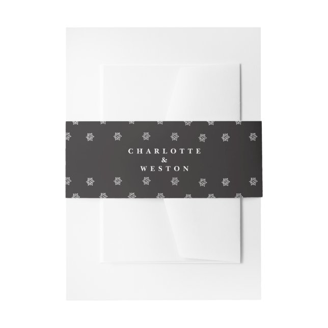 Black Personalisiert Wedding Invitation Bly Band (Vorderseite Beispiel)