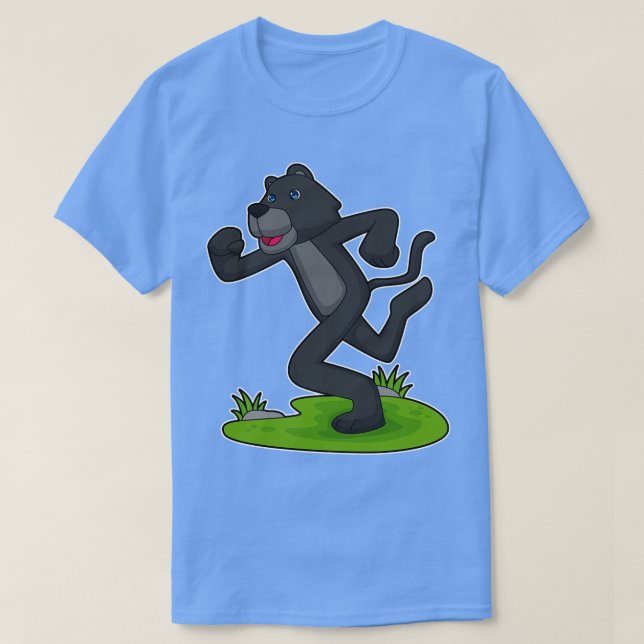 Black Phanter Running Fitness T-Shirt (Design vorne)