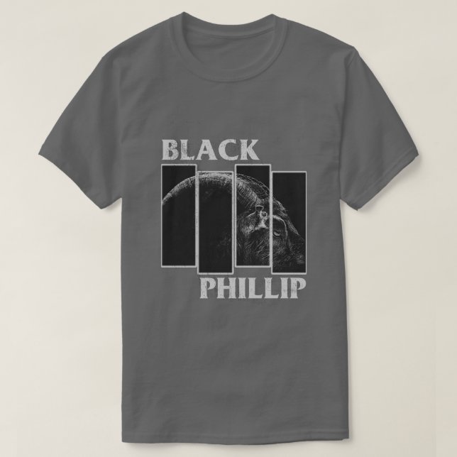 Black Phillip Distressed Version Pillow T-Shirt (Design vorne)