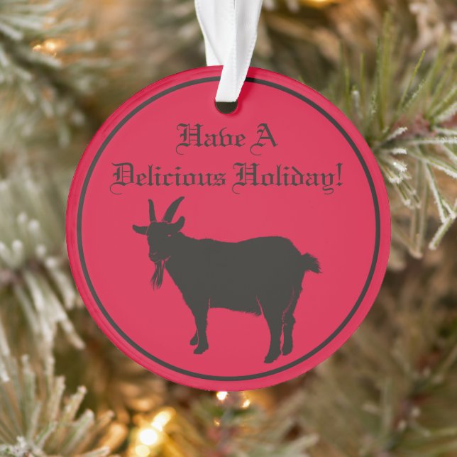 Black Phillip Folk Horror Ornament (Baum)