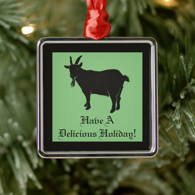 Black Phillip Goat Horror Ornament Aus Metall (Baum)