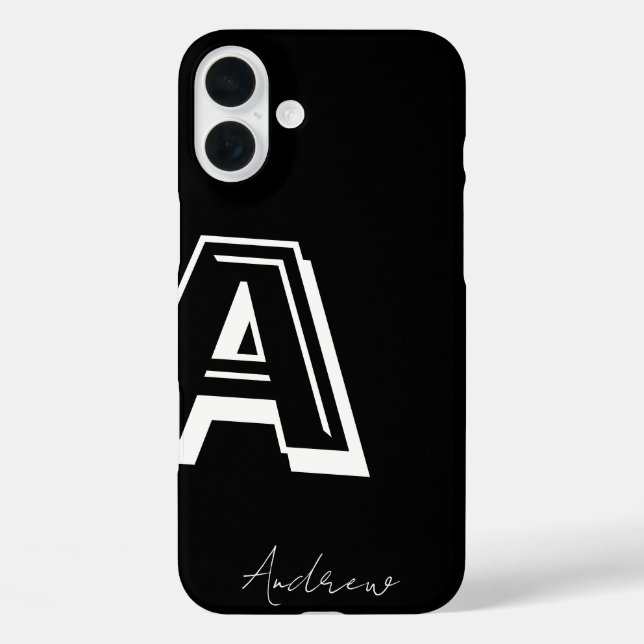 Black Phone Case - personalisierte Notizzettel (Rückseite)
