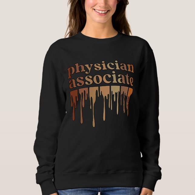 Black Physician Associate African American  1 Sweatshirt (Vorderseite)